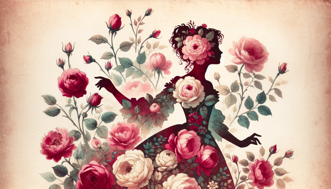 Lydia Bennet twirling on flowers